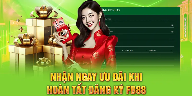 Nhận ngay ưu đãi khi hoàn tất đăng ký FB88